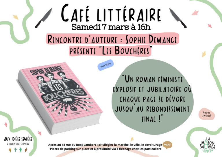 Café littéraire : Rencontre d&rsquo;auteure avec Sophie Demange